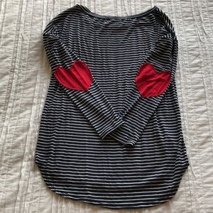Hearts on elbows 3/4 tee